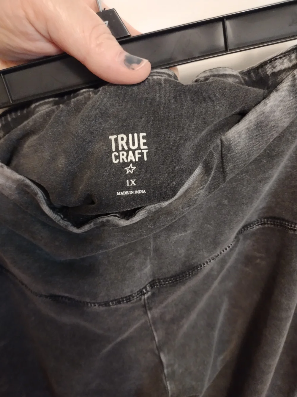 Washed Black High-Waist Leggings - Picture 5 of 5